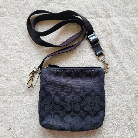 Coach Canvas Black Crossbody Bag - Picture 3 of 3